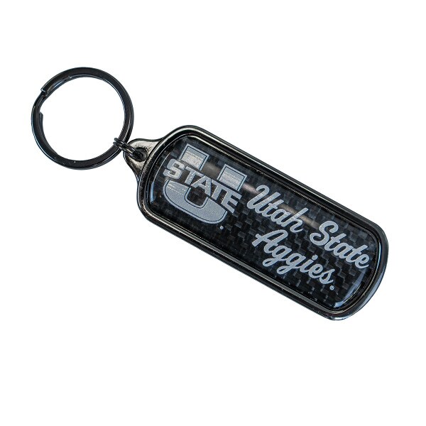 Utah State, U-State, Aggies, Navy, Keychain, Keyring